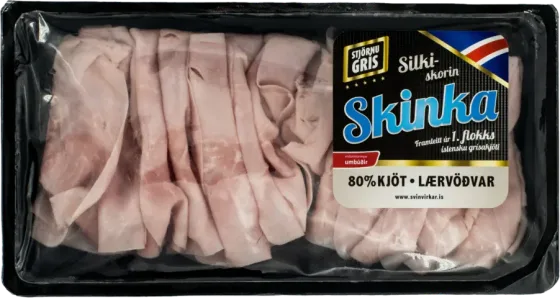 Silkiskorin skinka 80%
